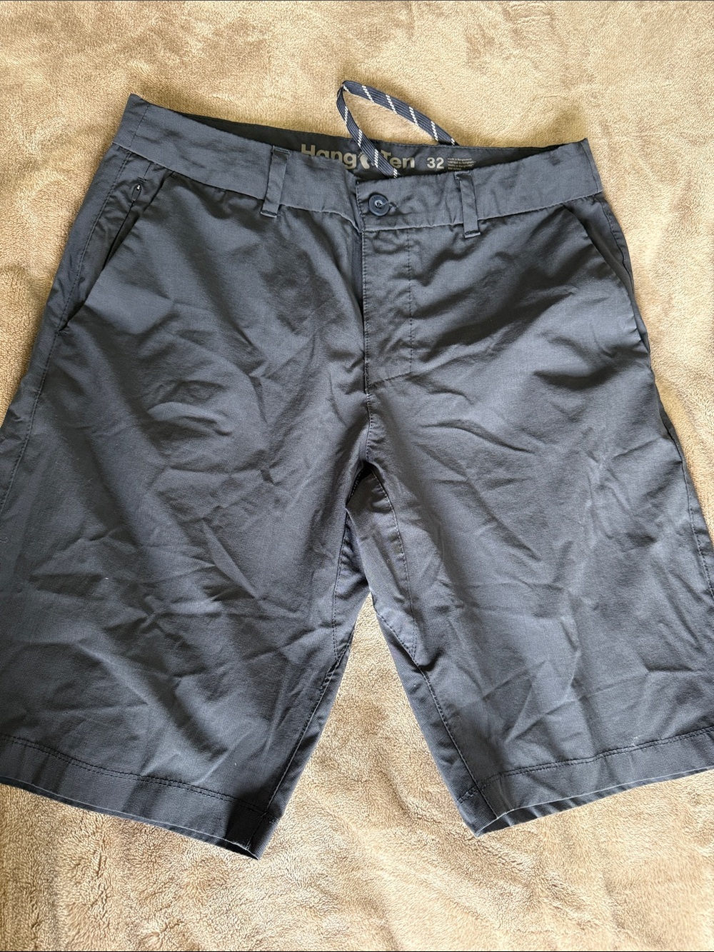 Men’s Slate Blue Gray Casual Shorts - 32